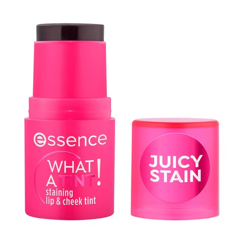 ESSENCE What a tint! tono 10 Raspberry vibes, rosa afrutado Tinte para labios y mejillas.