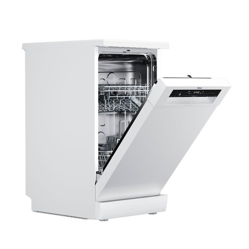 Lavavajillas TEKA DFS24650 color blanco, capacidad: 9 servicios, clasificación energética: E, H: 84,5cm, A: 44,8cm, F: 60cm.