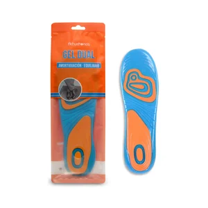 Plantillas gel dual ACHUCHONAS, amortiguación, equilibrio, talla 42/46.