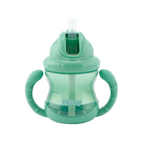 Taza flip-it con asas, para bebés a partir de 12 meses, 240 ml de capacidad, NUBY.