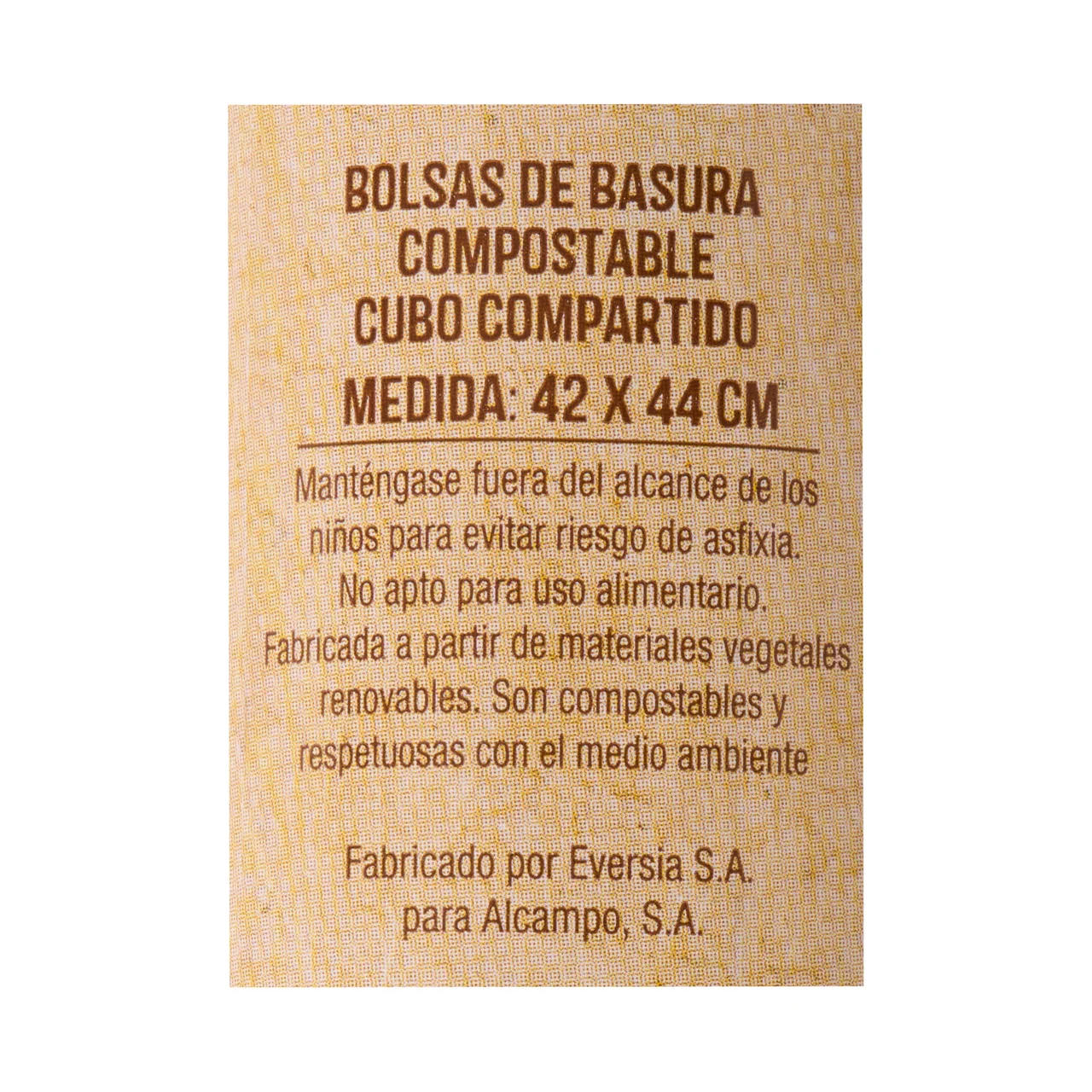 PRODUCTO ALCAMPO Bolsas biodegradables 10 litros, autocierre blancas 15 uds.