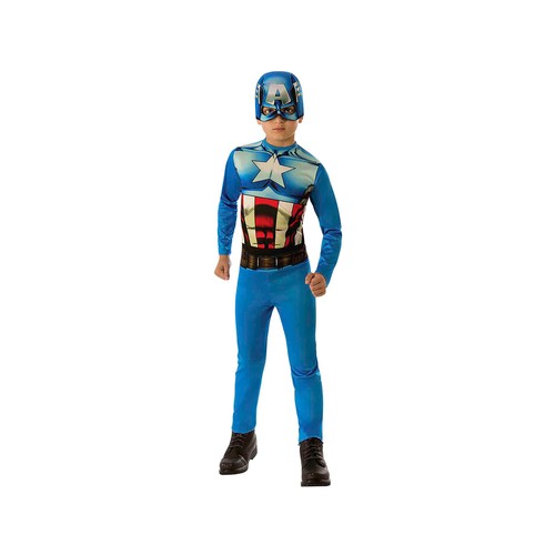 Niño CapitÃ¡n AmÃ©rica Rubies Marvel Avengers: Endgame Disfraz Y Máscara De Capitan America Disfraz Capitan America