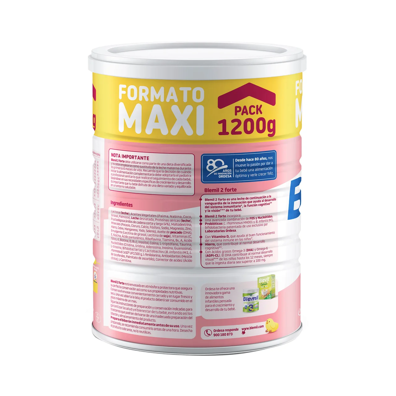 Plus forte 2 Leche en polvo de continuación, a partir de 6 meses 1200 g.