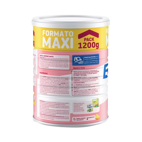 BLEMIL Plus forte 2 Leche en polvo de continuación, a partir de 6 meses 1200 g.
