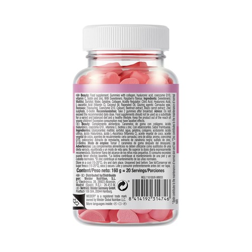 WEIDER Complemento alimenticio, caramelos de goma  40 uds. 160 g.