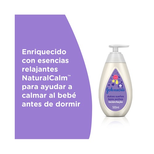 JOHNSON´S Dulces sueños Loción hidratante que ayuda a que nuestro bebé duerma mejor 500 ml.