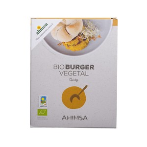 Imagen de AHIMSA Burger ecológica de Seitán al curry AHIMSA 150 g.