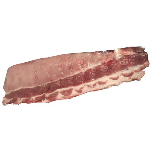 Tira de costilla de cerdo entera.