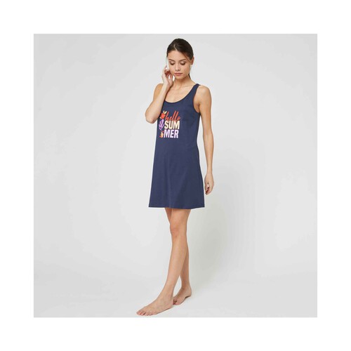 Camisón de algodón para mujer INEXTENSO, talla S.