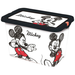 Imagen de Caja de ordenación con tapa y diseño Mickey Mouse, 7 litros de capacidad, DISNEY.