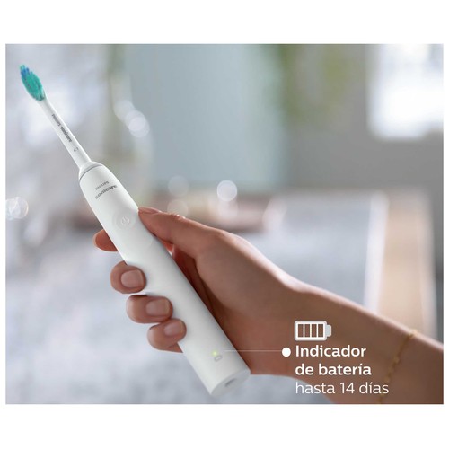 Cepillo de dientes eléctrico PHILIPS Sonicare Serie 2100 HX3212/42, 1 modo limpieza, temporizador, incluye 1 cabezal.