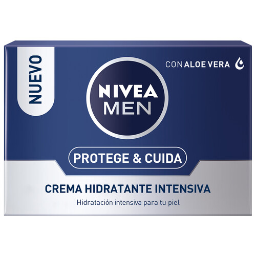 NIVEA Crema para hombre con aloe vera y acción hidratante intensiva NIVEA Men protege & cuida 50 ml.