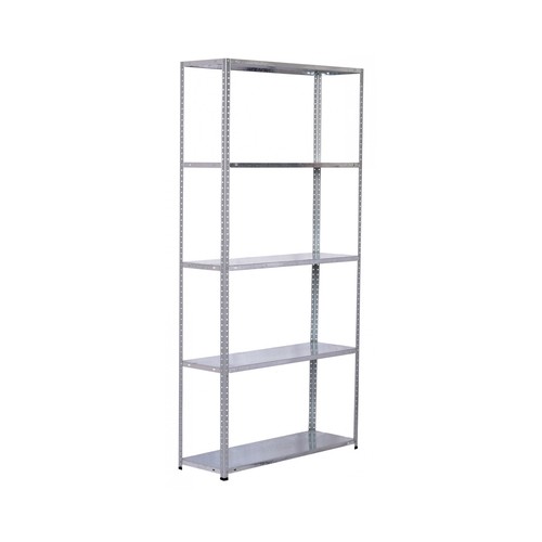 Estantería metálica galvanizada, 5 baldas, CATTER HOUSE Solid 180, 90x30x180cm.