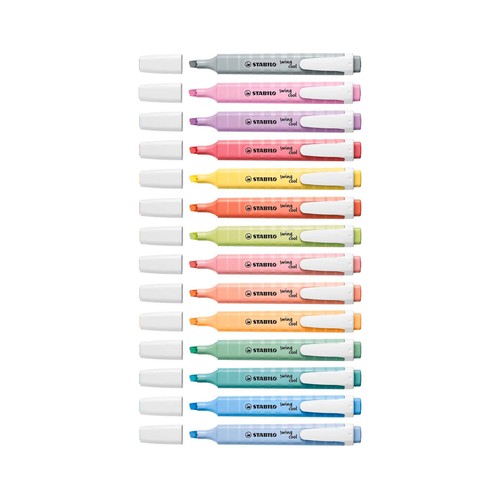 Rotulador Fluorescente Swing Cool Pastel Estuche De 8 Unidades Colores Surtidos STABILO