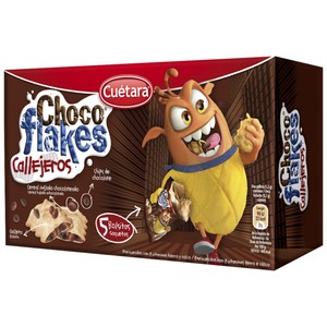 Imagen de CHOCO FLAKES Galletas con arroz inflado chocolateado packs de 5 uds. de 50 g.