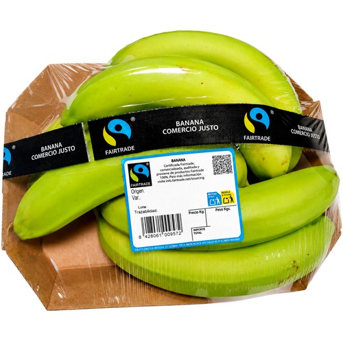 Bananas de Comercio Justo, barqueta.