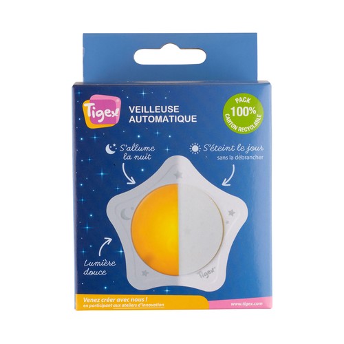Lámpara de luz de noche para bebés, TIGEX Star.