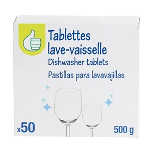 PRODUCTO ECONÓMICO ALCAMPO Detergente para lavavajillas PRODUCTO ECONÓMICO ALCAMPO 50 dosis 500 g.