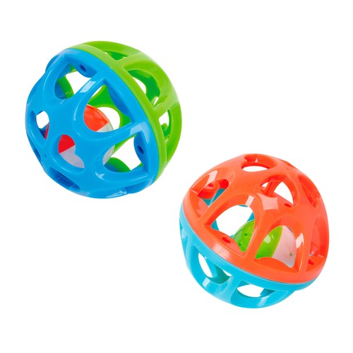 Pelota sonajero de colores ONE TWO ONE.