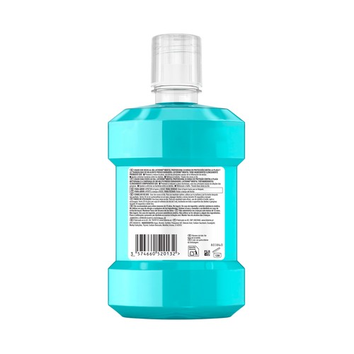 LISTERINE Enjuague bucal con flúor de uso diaro, sabor a mentol 1 l.