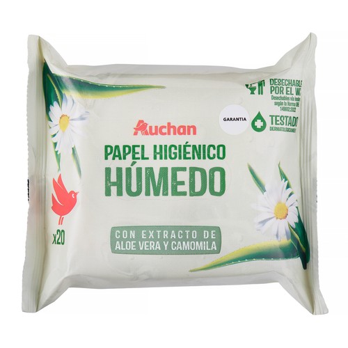 PRODUCTO ALCAMPO Papel higiénico húmedo 20 uds