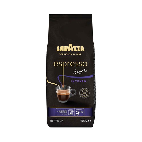LAVAZZA Café en grano natural arábica intenso espresso 500 g.