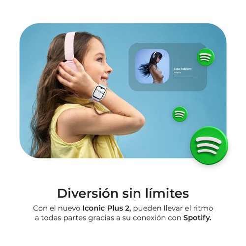 Smartwatch SAVEFAMILY Iconic Plus 2, Modelo Bubble Blue".