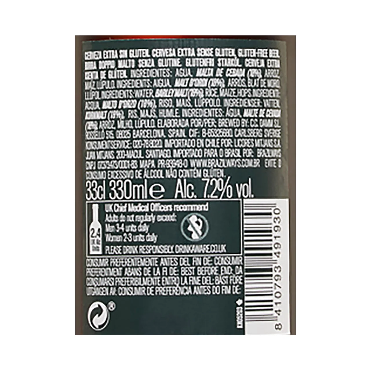 DAURA Cerveza sin gluten DAURA MARZEN botella de 33 cl.