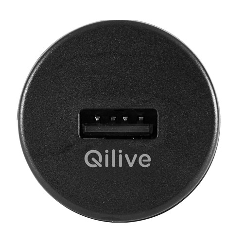 Cargador para el coche 10W USB-A, QILIVE.