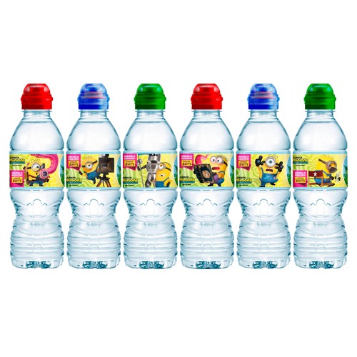 AQUAREL Agua mineral con tapón sport botella de 330 ml.