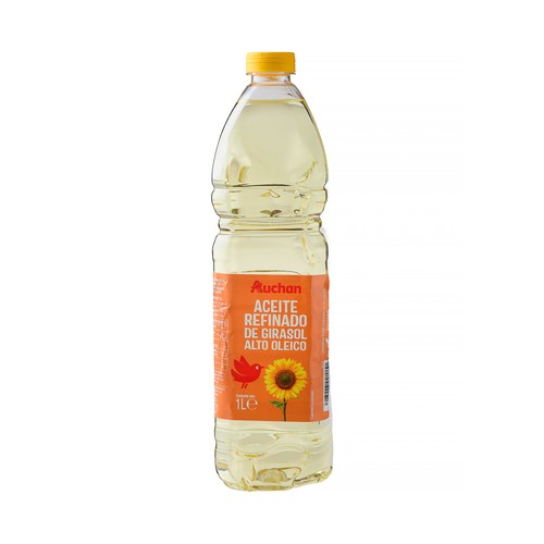 PRODUCTO ALCAMPO Aceite de refinado de girasol alto oleico botella 1 l.
