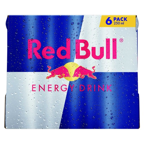 RED BULL Bebida energética pack 6 und x 250 ml.