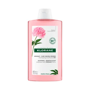 KLORANE Champú calmante a la Peonia Bio, para cuero cabelludo sensible e irritado 400 ml.