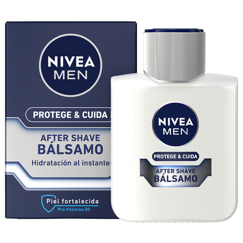 NIVEA Bálsamo after shave con Pro vitamina B5, que hidrata y protege la piel NIVEA Men Protege & cuida 100 ml.