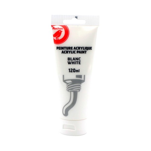 Pintura Acrilica Colores Blanco 120ml ALCAMPO