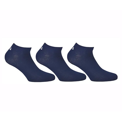 Pack 3 calcetines tobilleros FILA, color navy, talla 39/42