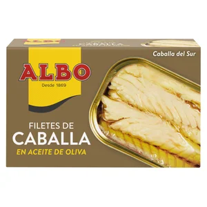 ALBO Caballa del sur en aceite de oliva en filetes lata de 85 g.