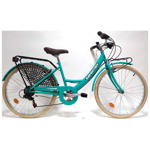 Bicicleta de paseo 26" (66,04cm) 6 velocidades, cuadro de acreo y frenos V-Brake, Holanda HOGAN.