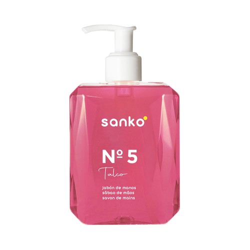 SANKO Nº 5 Jabón de manos, con aroma a talco, para todo tipo de pieles 500 ml.