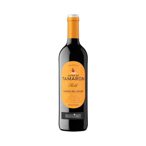 Vino tinto roble con denominación de origen Ribera del Duero ALTOS DE TAMARON botella de 75 cl.