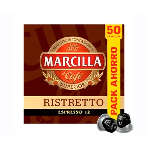 MARCILLA Café cápsulas ristretto I12 50 uds. 260 gr.