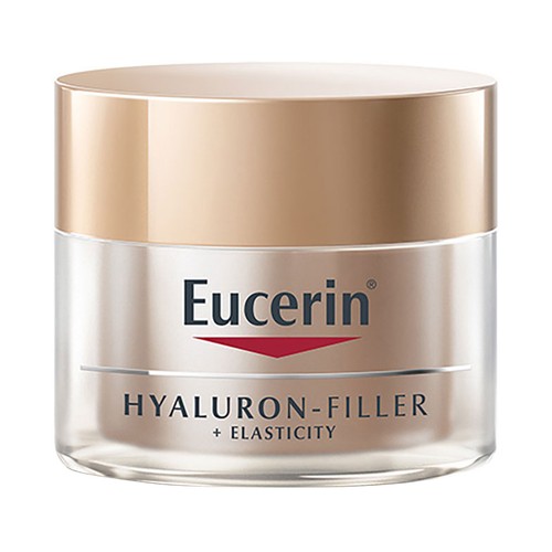 Crema antiarrugas de noche que rellena las arrugas más profundas EUCERIN Hyaluron filler + elasticity 50 ml.