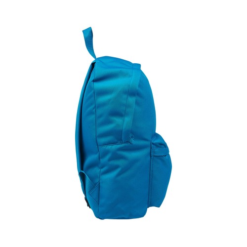 Mochila juvenil azul básica con 1 compartimento y bolsillo inferior, 24 litros PRODUDUCTO ECONÓMICO ALCAMPO, 31x42x3cm.