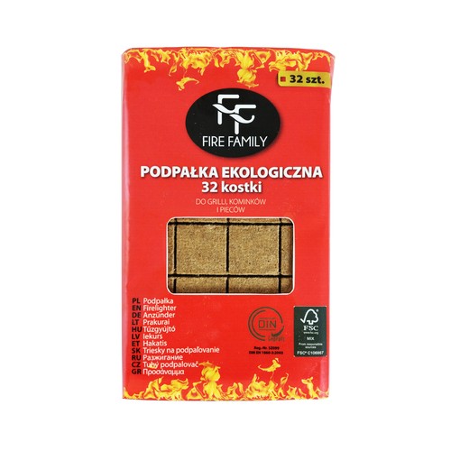 Pack de 32 pastillas de encendido FIRE FAMILY.