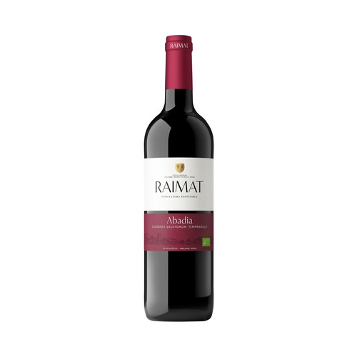 Vino tinto con denominación de origen Costers del Segre RAIMAT Abadia botella de 75 cl.