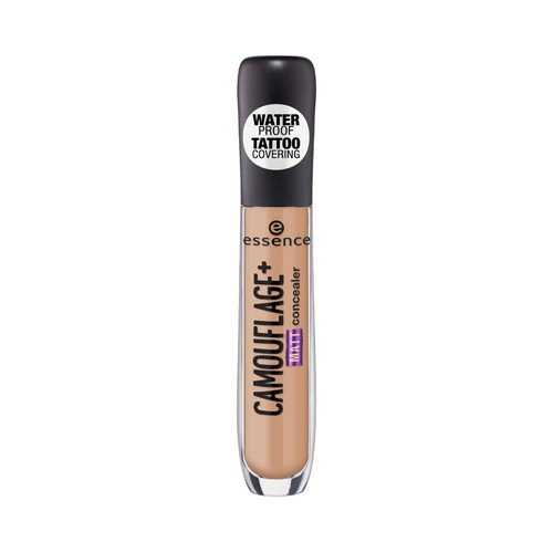 ESSENCE Camouflage + matt Tono 50 Warm toast  Maquillaje corrector waterproof de larga duración y efecto mate.