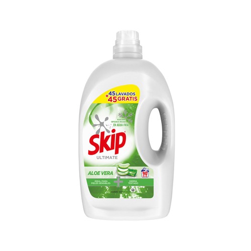 SKIP Ultimate Detergente líquido con aloe vera, 90 ds 4.5 l.