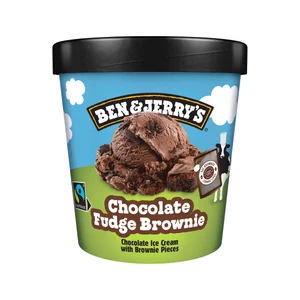 BEN & JERRY"S Tarrina de helado de chocolate con trocitos de brownie 465 ml.