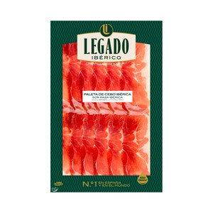 De El Pozo Paleta de cebo ibérica (50% raza ibérica), cortada en lonchas 100 g.