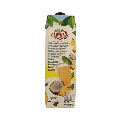 COMPAL Néctar de coco y piña brick de 1 l.
